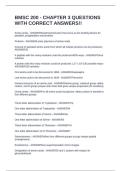 BMSC 200 - CHAPTER 3 QUESTIONS WITH CORRECT ANSWERS&excl;&excl;