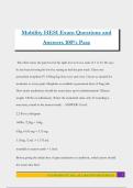 Mobility HESI Exam Questions and Answers 100&percnt; Pass