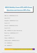 HESI Mobility Exam LPN-ADN Exam Questions and Answers 100&percnt; Pass