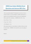 HESI Case Study&colon; Mobility Exam Questions and Answers 100&percnt; Pass