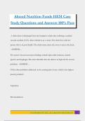 Altered Nutrition Funds HESI Case Study Questions and Answers 100&percnt; Pass