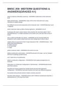 BMSC 200- MIDTERM QUESTIONS & ANSWERS&lpar;GRADED A&plus;&rpar;