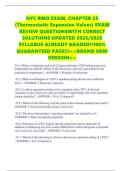 NYC RMO EXAM&comma; CHAPTER 25 &lpar;Thermostatic Expansion Valves&rpar; EXAM REVIEW QUESTIONSWITH CORRECT SOLUTIONS UPDATED 2025&sol;2026 SYLLABUS ALREADY GRADED&excl;&excl;100&percnt; GUARANTEED PASS&excl;&excl;&excl;<<BRAND NEW VERSION>>