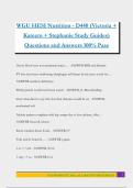 WGU HESI Nutrition - D440 &lpar;Victoria &plus; Kareem &plus; Stephanie Study Guides&rpar; Questions and Answers 100&percnt; Pass