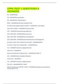 CPPA TEST 1 QUESTIONS & ANSWERS