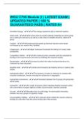 WGU C785 Module 2 &vert; LATEST EXAM &vert;  UPDATED PAPER &vert; 100 &percnt;  GUARANTEED PASS &vert; RATED A&plus;