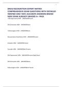 DRUG RECOGNITION EXPERT MATRIX COMPREHENSIVE EXAM QUESTIONS WITH DETAILED VERIFIED AND 100&percnt; ACCURATE ANSWERS BRAND NEW EXAM ALREADY GRADED A&plus; PASS
