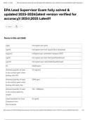 EPA Lead Supervisor Exam fully solved & updated 2025-2026&lpar;latest version verified for accuracy&rpar;&vert; 20242025 Latest&excl;&excl;