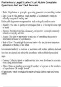 Preliminary Legal Studies Study Guide Complete Questions And Verified Answers