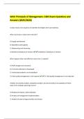 WGU Principals of Management- C483 Exam Questions and  Answers &lpar;2025&sol;2026&rpar; 
