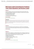 VATI Green Light Comprehensive Predictor A&comma;B&comma;C Exam Questions and Answers Latest