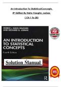 Solutions Manual &ndash; An Introduction to Statistical Concepts&comma; 4th Edition by Hahs-Vaughn & Lomax&comma; Chapters 1&ndash;20