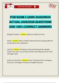 POB EXAM 3 UARK SHADWICK ACTUAL 2025&sol;2026 QUESTIONS AND 100&percnt; CORRECT ANSWERS