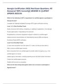 Georgia Certification 2025&vert; Real Exam Questions&comma; All  Answered 100&percnt; Correctly&vert;&vert; GRADED A&plus;&vert;&vert;LATEST  UPDATE 2025&sol;26 