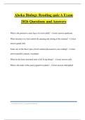 Abeka Biology Reading quiz A Exam 2026 Questions and Answers
