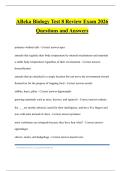 ABeka Biology Test 8 Review Exam 2026 Questions and Answers