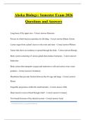 Abeka Biology Bundled Tests 2026 Questions and Answers