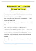 Abeka&colon; Biology Test 12 Exam 2026 Questions and Answers