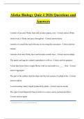 Abeka Biology Quiz 4 2026 Questions and Answers