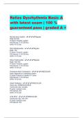 Relias Dysrhythmia Basic A with latest exam &vert; 100 &percnt;  guaranteed pass &vert; graded A &plus;