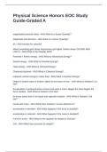 Physical Science Honors EOC Study Guide-Graded A