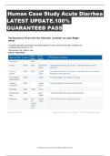 Human Case Study Acute Diarrhea LATEST UPDATE&period;100&percnt;  GUARANTEED PASS