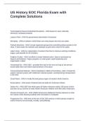US History EOC Florida Exam with Complete Solutions