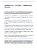 World History EOC Study Guide Latest Updated