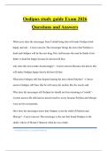 Oedipus study guide Exam 2026 Questions and Answers