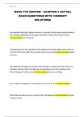 IFSTA 7TH EDITION - CHAPTER 6 ACTUAL EXAM QUESTIONS WITH CORRECT SOLUTIONS