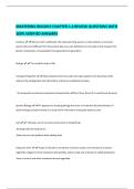 MASTERING BIOLOGY CHAPTER 1-4 REVIEW QUESTIONS WITH  100&percnt; VERIFIED ANSWERS