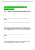 MASTERING BIOLOGY EXAM 3 QUESTIONS WITH  COMPLETE ANSWERS 