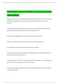 MASTERING BIOLOGY&colon; CHAPTER 1 PRE-TEST QUESTIONS  AND ANSWERS 