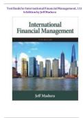  Test Bank for International Financial Management&comma; 11th Edition by Jeff Madura &ndash; Complete Chapter Questions & Answers