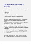 CDE Practice Exam Questions WITH ANSWERS