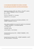 CANADIAN DIABETES EDUCATOR EXAM QUESTIONS WITH ANSWERS