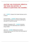 ANATOMY AND PHYSIOLOGY OPENSTAX  TEST BANK 2ND EDITION&comma; BY  OPENSTAX QUESTIONS AND ANSWERS 