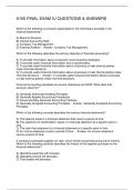 A100 FINAL EXAM IU QUESTIONS & ANSWERS