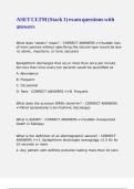 ASET CLTM &lpar;Stack 1&rpar; exam questions with answers