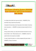 SOS MECHANIC BRAKE  EXAM COMPLETE PACKAGE DEAL