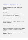 ACCS Exam questions with answers