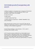 ACCS Oakes practice Exam questions with answers