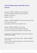 ACCS Lindsay Jones exam with correct answers