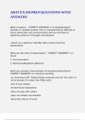 ABAT EXAM PREP QUESTIONS WITH ANSWERS