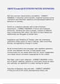 ABAT Exam QUESTIONS WITH ANSWERS