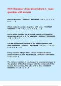 NES Elementary Education Subtest 2 &ndash; exam questions with answers
