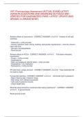 VATI Pharmacology Assessment -ACTUAL EXAM- LATEST VERSION -QUESTIONS AND ANSWERS&sol;&sol;VATI Pharmacology Assessment -ACTUAL EXAM- LATEST VERSION -QUESTIONS AND ANSWERS