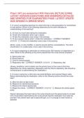Pharm VATI pre-assessment With Rationale -ACTUAL EXAM- LATEST VERSION&sol;&sol;Pharm VATI pre-assessment With Rationale -ACTUAL EXAM- LATEST VERSION
