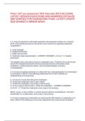 Pharm VATI pre-assessment With Rationale -ACTUAL EXAM- LATEST VERSION