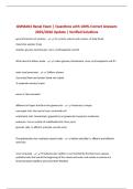 GMS6401 Renal Exam &vert; Questions with 100&percnt; Correct Answers 2025&sol;2026 Update &vert; Verified Solutions